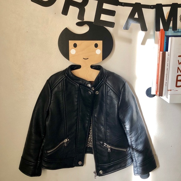 Zara faux leather biker jacket - Picture 1 of 3